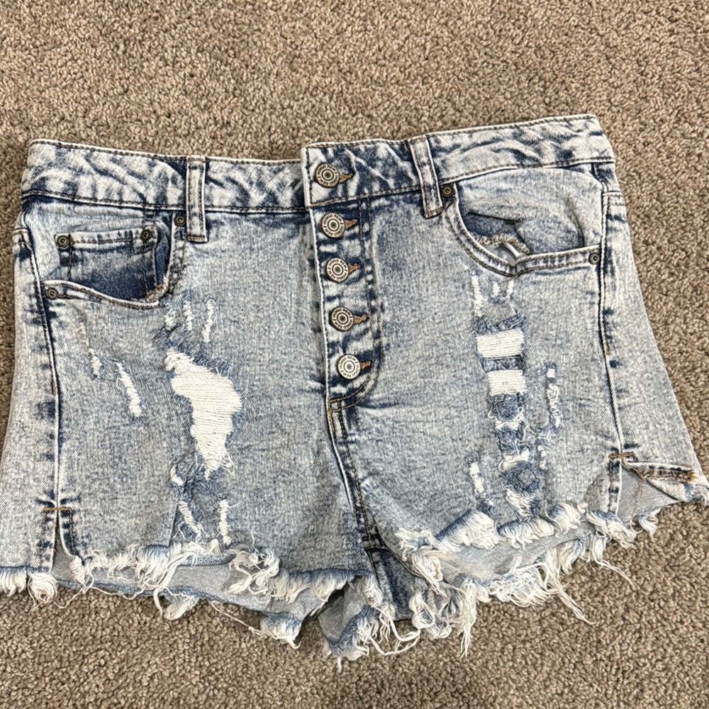 Distressed Denim Women's Shorts